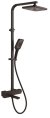 Душевая система с термостатом Rose R1096H, черный 