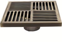 Душевой трап Gappo G81501-4 с решеткой Бронза Душевой трап Gappo G81501-4 с решеткой Бронза
