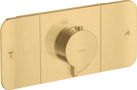 Термостат Axor One 45712250 для душа, шлифованное золото 
