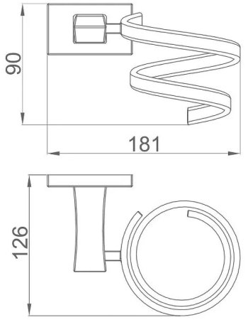 Держатель для фена Gappo G0728 Хром 
