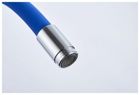 Смеситель Ledeme L4898-6 для кухонной мойки, хром/синий 