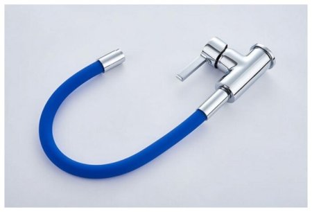 Смеситель Ledeme L4898-6 для кухонной мойки, хром/синий 