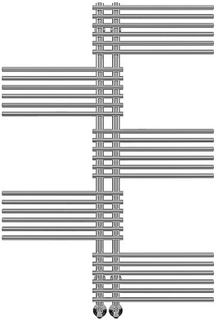 Водяной полотенцесушитель Terminus Европа П20 500x996 4620768886669 Хром 