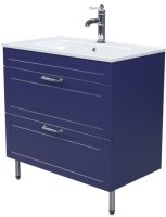 Тумба IDDIS с умывальником, напольная, 80 см, синий, Oxford (OXF80N0i95K)