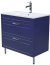 Тумба IDDIS с умывальником, напольная, 80 см, синий, Oxford (OXF80N0i95K) 