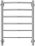 Электрический полотенцесушитель Terminus Классик П6 450x650 4630080268425 Хром диммер слева 
