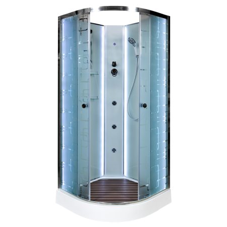Душевая кабина Deto ЕМ1590 N LED с гидромассажем 