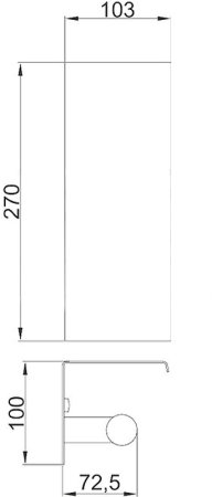 Держатель туалетной бумаги Frap F503 с полкой Хром 