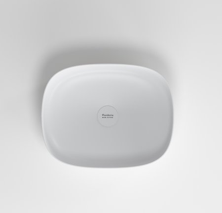 Раковина-чаша Plumberia Selection VELOMA OVAL BN 48x12.5x38 Белая матовая Черная 