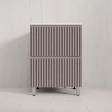 Тумба Style Line Марокко 60 напольная, с раковиной  СОУЛ 600*480 антрацит, тауп темный 