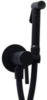 Гигиенический душ со смесителем Paffoni Tweet Round ZDUP110NO Черный матовый