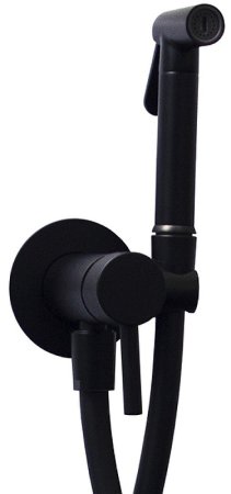 Гигиенический душ со смесителем Paffoni Tweet Round ZDUP110NO Черный матовый 