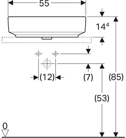 Раковина-чаша Geberit VariForm 55 500.771.01.2 Белая 