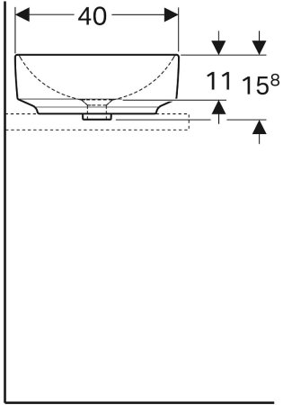 Раковина-чаша Geberit VariForm 55 500.771.01.2 Белая 