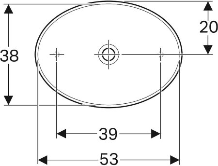 Раковина-чаша Geberit VariForm 55 500.771.01.2 Белая 