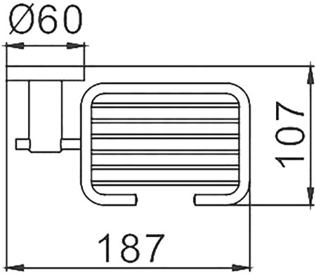 Мыльница Frap F302 F30202-1 Черная матовая 