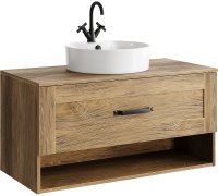 Тумба под раковину Aqwella Craft 100 CRF0110DB подвесная Дуб балтийский