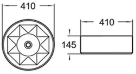 Раковина-чаша Comforty 41 78258 00004143749 Белая 