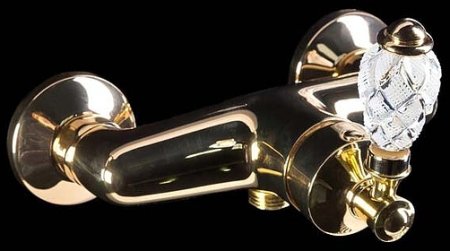 Смеситель для душа Boheme Vogue Crystal 214-CRST Золото 