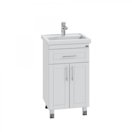 Тумба Санта Дублин 50 напольная с умывальниками Фостер 50 