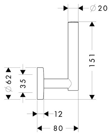 Держатель для запасных рулонов Hansgrohe Logis 