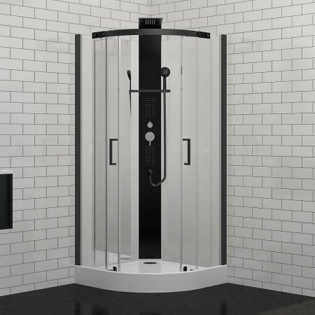 Душевая кабина Black&White Galaxy G8701 90x90 8701900 с гидромассажем 
