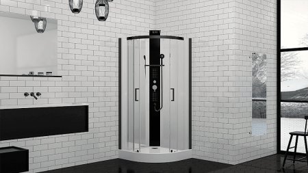 Душевая кабина Black&White Galaxy G8701 90x90 8701900 с гидромассажем 