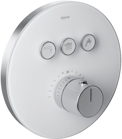 Душевая система Black&White Universe U7787 7787 с термостатом Хром 