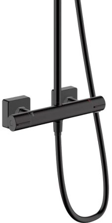 Душевая система Hansgrohe Vernis Shape Showerpipe 26286670 с термостатом Черный матовый 