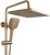 Душевая система Kaiser Serio 05382-3 с термостатом Шлифованное золото 