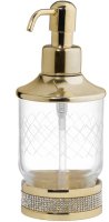 Дозатор для жидкого мыла Boheme Royal Cristal 10929-G-B Золото