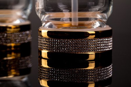 Дозатор для жидкого мыла Boheme Royal Cristal 10929-G-B Золото 