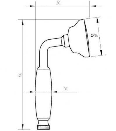 Ручной душ Migliore Ricambi 20014 Бронза 