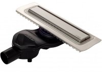 Душевой лоток Berges B1 Keramik 300 090114 с решеткой Хром матовый