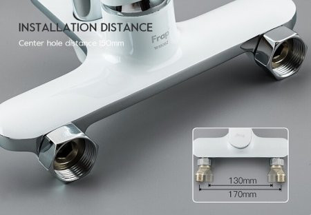 Смеситель для ванны Frap H49 F3249 Белый Хром 