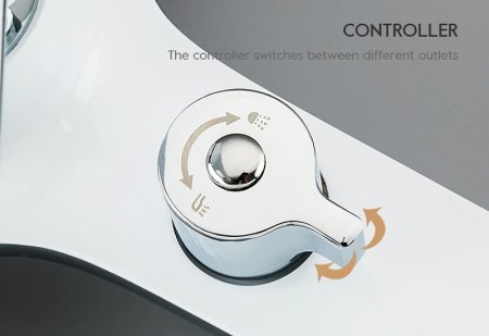 Смеситель для ванны Frap H49 F3249 Белый Хром 