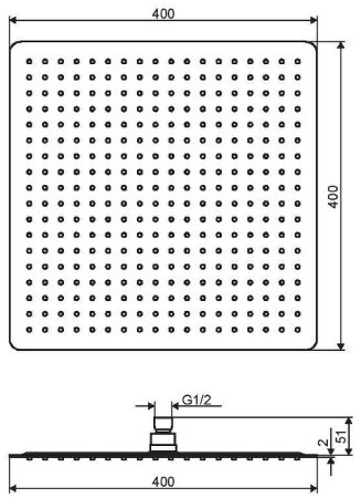 Верхний душ Excellent Actima 40х40 AREX.3042CR Хром 