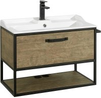 Тумба под раковину Aquaton Лофт Фабрик 80 1A242401LTDY0 подвесная Дуб кантри