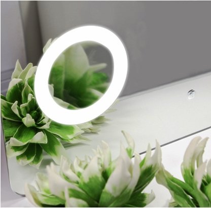 Зеркало Aquaton Элио 100 1A194202EO010 с подсветкой с увеличительным зеркалом и часами 