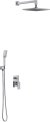 Душевой комплект Omnires Fresh SYSFR10 С ВНУТРЕННЕЙ ЧАСТЬЮ, хром 