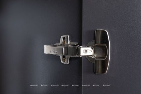Шкаф-пенал для ванной Aquanet Алвита 35 серый антрацит 