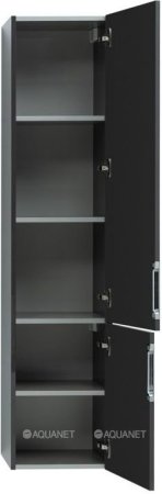Шкаф-пенал для ванной Aquanet Алвита 35 серый антрацит 