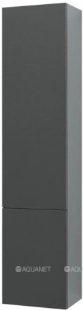 Шкаф-пенал для ванной Aquanet Алвита 35 серый антрацит 