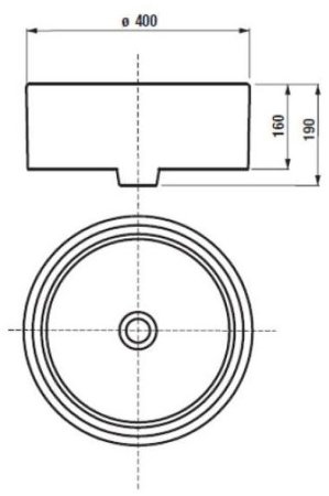Раковина-чаша Roca Mila 40 32700C000 Белая 