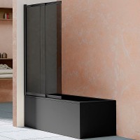 Шторка на ванну Vincea VSB 100х145 VSB-1E100CGB профиль Черный матовый стекло тонированное Шторка на ванну Vincea VSB 100х145 VSB-1E100CGB профиль Черный матовый стекло тонированное