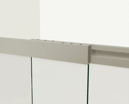 Шторка на ванну Vincea VSB 100х145 VSB-1E100CGB профиль Черный матовый стекло тонированное 