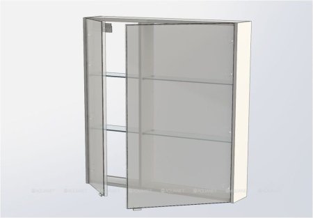Зеркало-шкаф Aquanet Августа 90 белый 