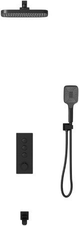 Душевая система Vincea VSFW-433T1MB с термостатом Черная матовая 