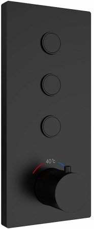 Душевая система Vincea VSFW-433T1MB с термостатом Черная матовая 