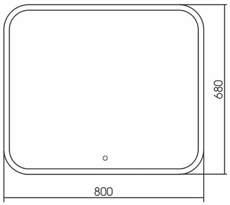 Зеркало Azario Стив 80 ФР-00001137 с подсветкой с сенсорным выключателем 